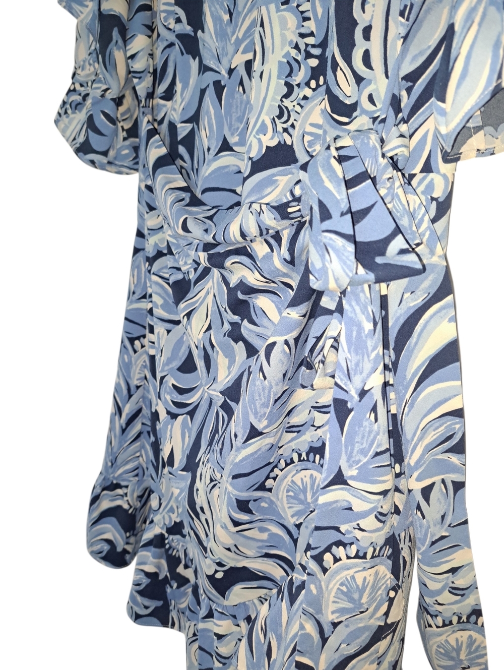Lilly Pulitzer Darlah Dress 002764 High Tide Navy - Size 14 - Picture 3 of 5